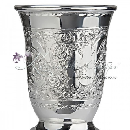 Большая стопка из серебра 999 пробы на 80 мл 