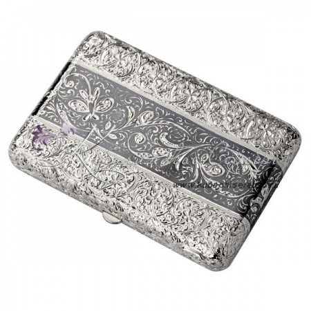 Портсигар серебряный 