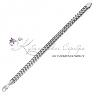 Браслет серебряный "Кобра" , ширина 1,1 см 3985 