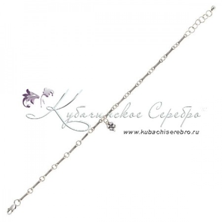 Браслет серебрянный Цветочек 