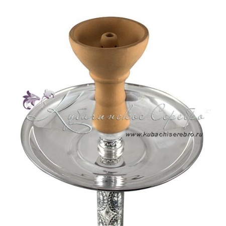 Кальян серебряный на подставке 