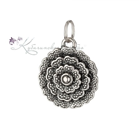 Кулон серебряный Роза 