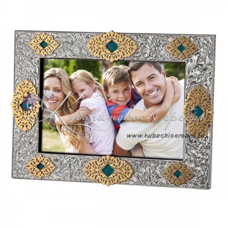 Рамка для фотографий с позолотой и холодной эмалью