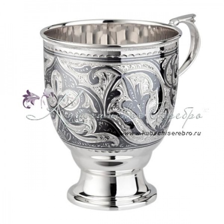 Кружка 925 пробы с чернением на 340 мл 