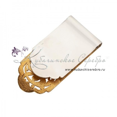 Зажим для денег позолоченный  