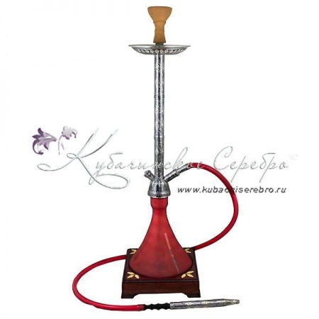 Кальян серебряный на подставке 