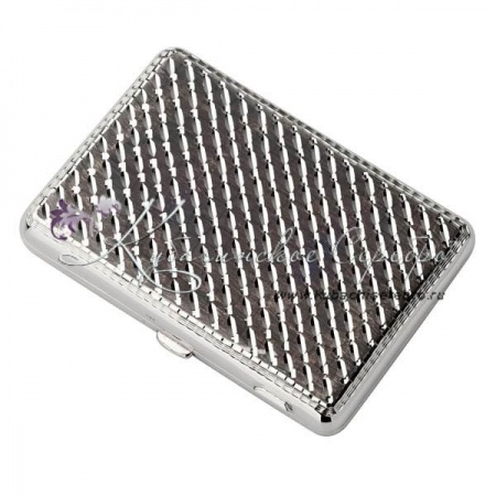 Портсигар с алмазной огранкой и оксидированием, арт №8344/1 Портсигар с алмазной огранкой и оксидированием