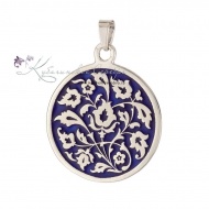 Кулон с холодной синей эмалью (Новинка) 6995 