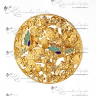 Ионизатор воды с позолотой и эмалью "Колибри"  6943/1