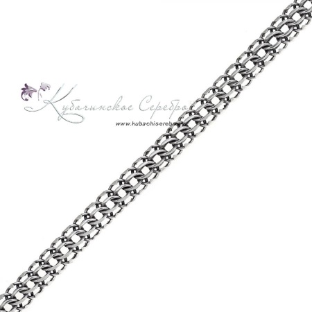 Серебряная цепочка Кобра, ширина 1 см