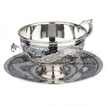 Чайная пара с чеканкой на 150 мл 