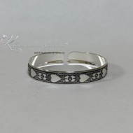 Браслет с оксидированием "Сердце" (Новинка) 3386 