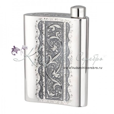 Фляга с двухсторонней гравировкой на 140 мл (Новинка)