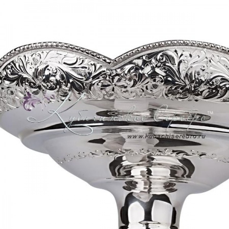 Конфетница серебряная серия Лайт