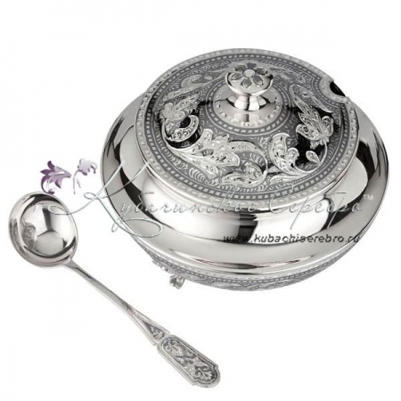 Сахарница на 500 мл, с ложкой серия  Сахарница на 500 мл, с ложкой серия Жасмин