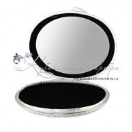 Зеркальце с позолоченной вставкой , арт №3296/1