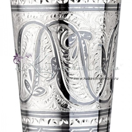 Стакан серебряный на 220 мл , арт №6255  Стакан серебряный на 220 мл