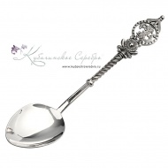 Серебряная чайная ложка "Рыбы" 1754