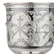 Кружка серебряная с литой ручкой на 300 мл , арт №8423