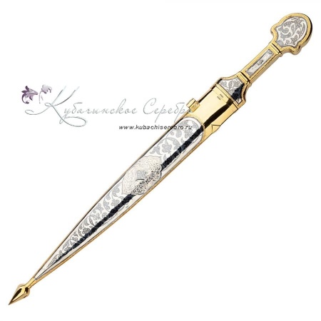 Позолоченный набор, кинжал + рог с питьевой чашей (Новинка)