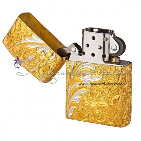 Позолоченная зажигалка Zippo