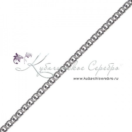 Серебряная цепь средняя, длина 49 см, ширина 5 мм, арт №9900/10 Серебряная цепь средняя, длина 49 см, ширина 5 мм
