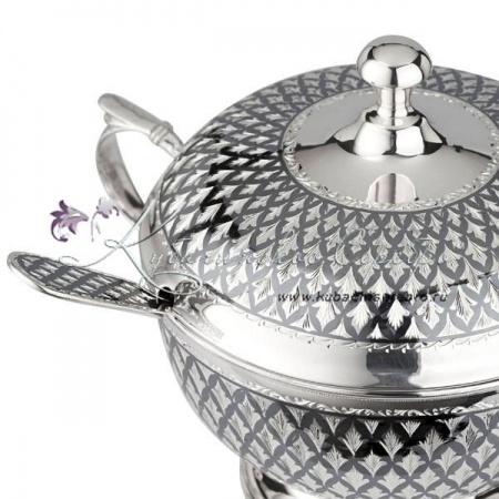 Сахарница с вырезом под ложку, с литыми ручками на 310 мл 