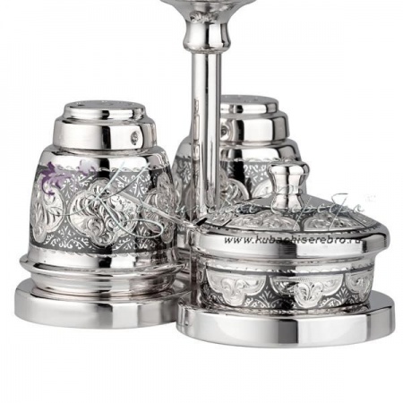 Набор для специй  из серебра  Набор для специй  из серебра Тройка