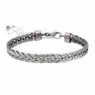 Браслет серебряный "Косичка" (Новинка) 3326 