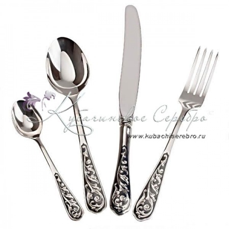 Набор столовых приборов 24 предмета на 6 персон Кубачи