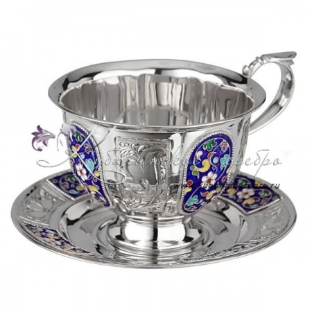 Чайная пара с горячей эмалью на 200 мл, арт №6433 Чайная пара с горячей эмалью на 200 мл