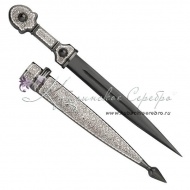 Кинжал серебряный "Black series", 31,5 см 5002/2