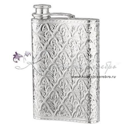 Фляга серебряная дамская на 450 мл, арт №3251 Фляга серебряная дамская на 450 мл