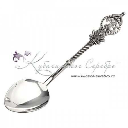 Серебряная чайная ложка Рыбы