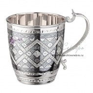 Кружка с чернением и литой ручкой на 200 мл (Новинка) 8063 