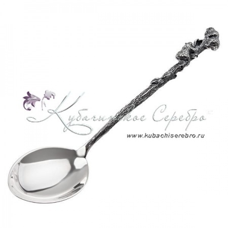 Ложка из серебра для детей  Ложка из серебра для детей Медвежата