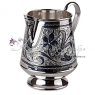 Серебряный молочник серия «Кубачи» на 250 мл 3004