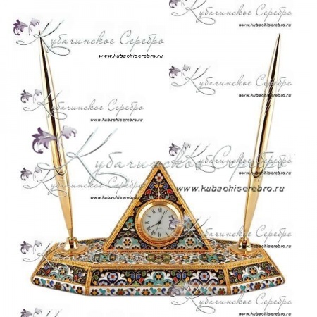 Набор настольный из серебра с горячей эмалью!