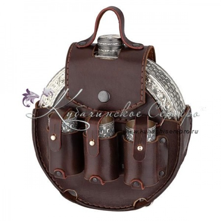 Серебряный подарочный набор с оксидированием, арт №7102  Серебряный подарочный набор с оксидированием