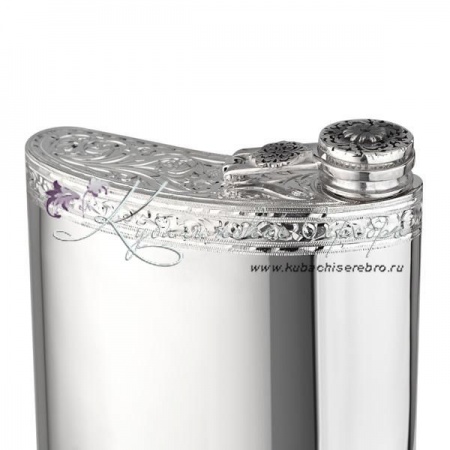 Фляга из серебра 925 пробы на 320 мл 