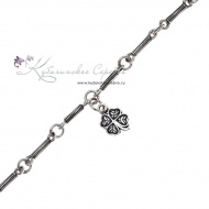 Браслет серебряный "Клевер"  2582 