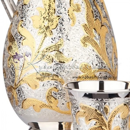 Набор для сока с позолотой серия GOLD 