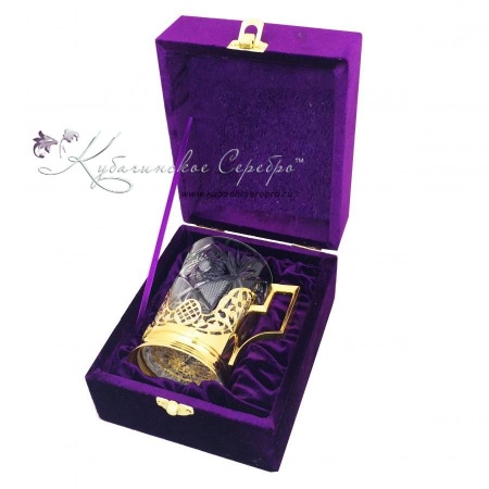 Позолоченный подстаканник