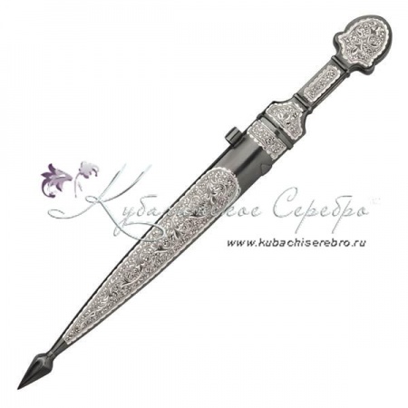 Кинжал серебряный Black series, 31,5 см