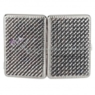 Портсигар с алмазной огранкой и оксидированием, арт №8344/1