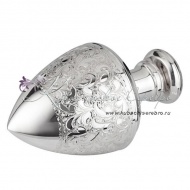 Графин без черни с деревянной подставкой 925 пробы на 890 мл , арт №6613