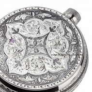 Фляга серебряная на 280 мл , арт №3092