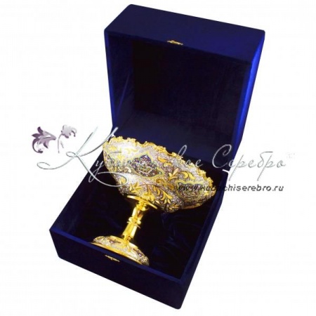 Фруктовница с эмалью 