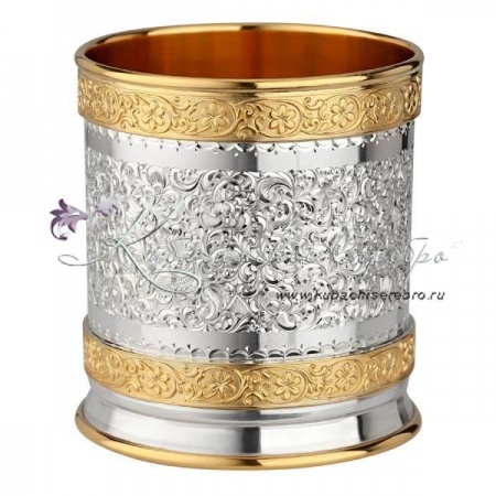 Стакан с позолотой и гравировкой на 240 мл , арт №6790/2 Стакан с позолотой и гравировкой на 240 мл