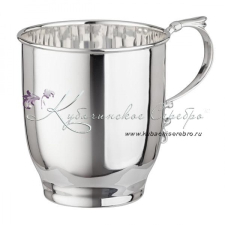 Кружка из серебра 999 пробы на 270 мл , арт №8336/2 Кружка из серебра 999 пробы на 270 мл